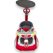 Caminador Andadera Timon Llantas Musical Con Guia944-b Color Rojo