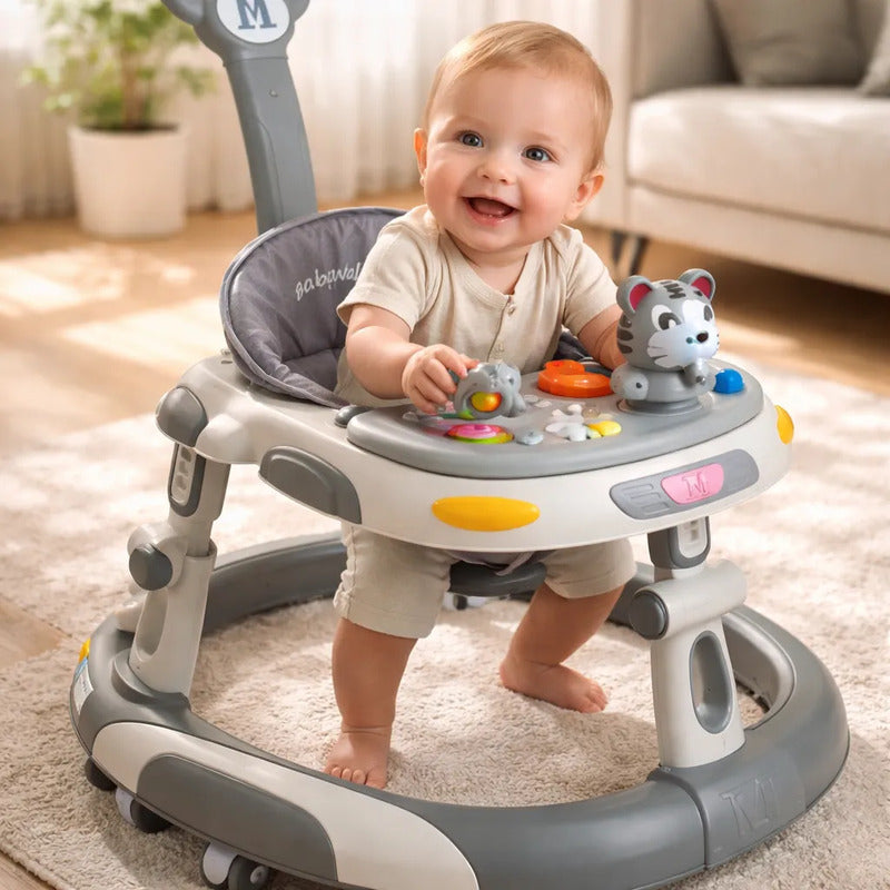 Caminador Con Guia Andadera Bebes Musical Tigre Tapete 944-a