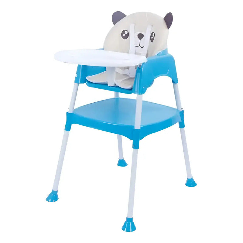Silla Comedor Y Escritorio Para Bebe + Cojin Acolchado Oso