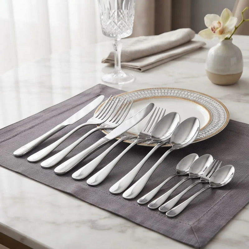 Juego De Cubiertos Set 24 Piezas Acero Inoxidable Silver-2
