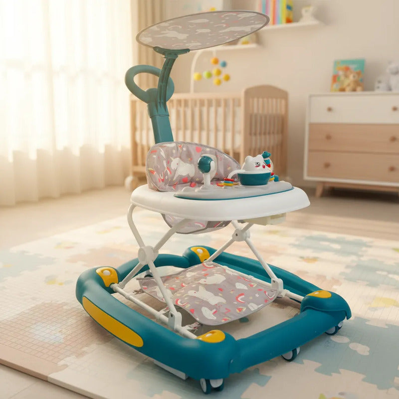Caminador Mecedora Guia Musical Bebe Tapete Saltarin 834b