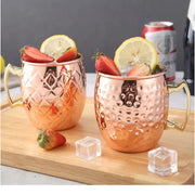 Vaso Mug De Cobre Martillado Moscow Mule 500 Ml Cobre Moscow Mule