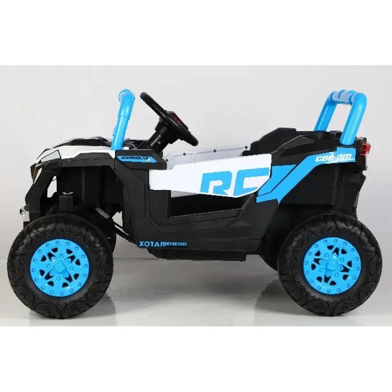 Carro Eléctrico Infantil 6v Mini Jipe Kb003 Color Azul