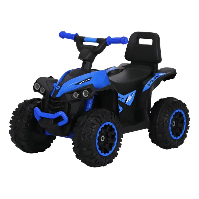 Cuatrimoto Infantil Electrica Musical Luces Bluetooth Kb007 Color Azul
