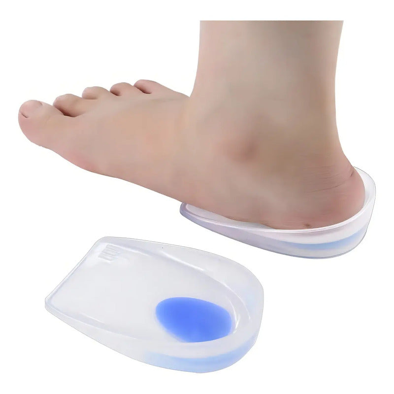 Taloneras Ortopédicas De Gel Para Descanso Y Alivio Del Dolor En Talón 35-41 Tranparente
