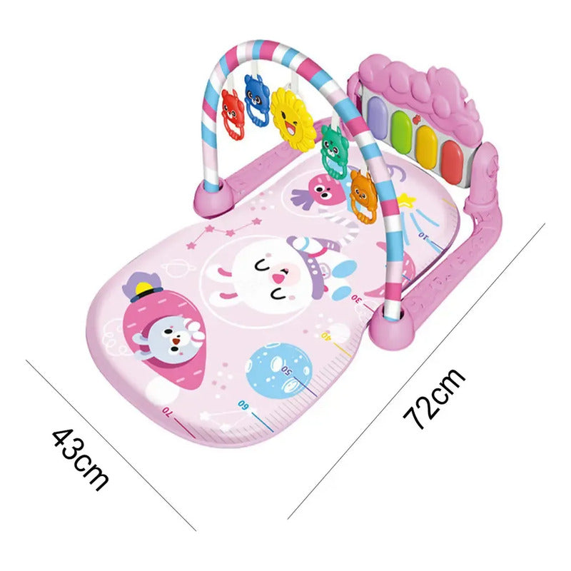 Gimnasio Tapete Musical Para Bebe Niños Hr5625 Rosado