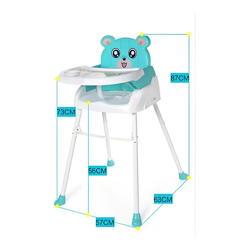 Silla Comedor Para Bebe Portátil Niños 4 En 1