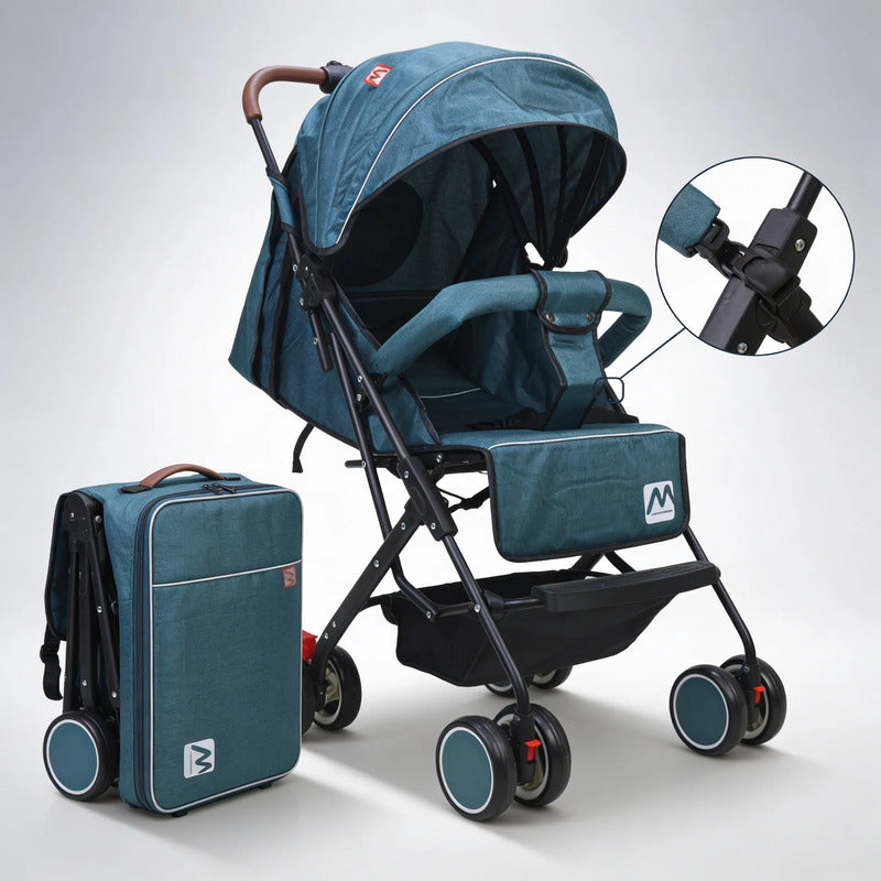 Coche Para Bebe Paseador  Premium Tipo Maleta Toldillo 8078