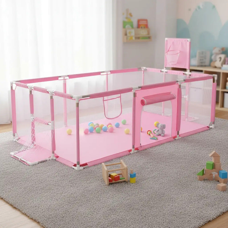 Parque Infantil Corral De Juegos Bebes Con Cancha