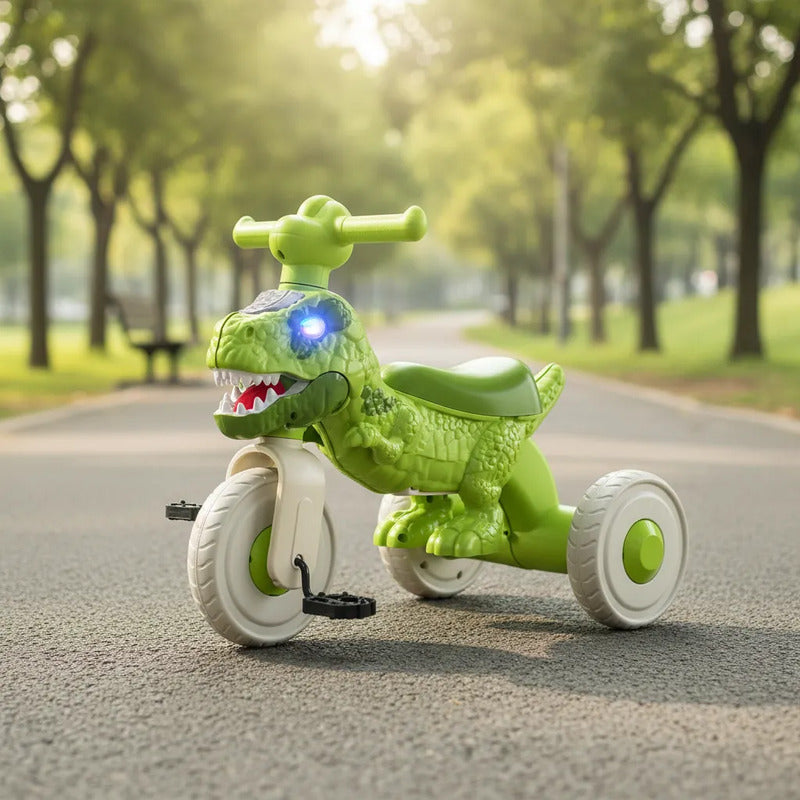 Triciclo dinosaurio 6066 color verde - vista 2