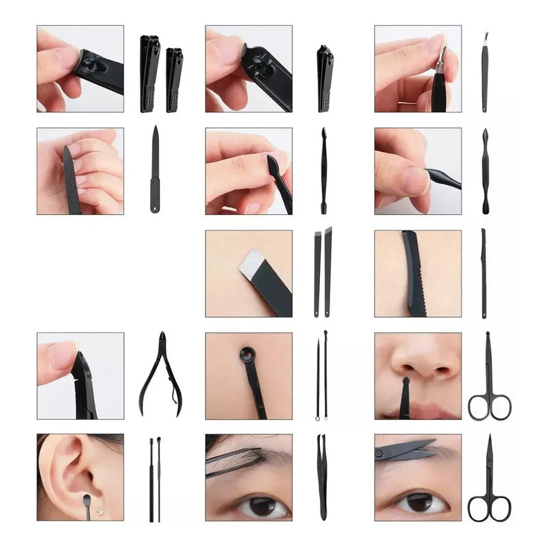 Kit De Manicura Genérica 10 Piezas - Incluye Cortauñas