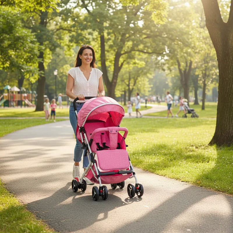 Coche Paseador Para Bebe Tipo Maleta + Toldillo 609-2