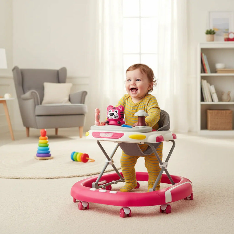 Caminador Mecedora  Musical Bebe Tapete Saltarin Tigre 341b