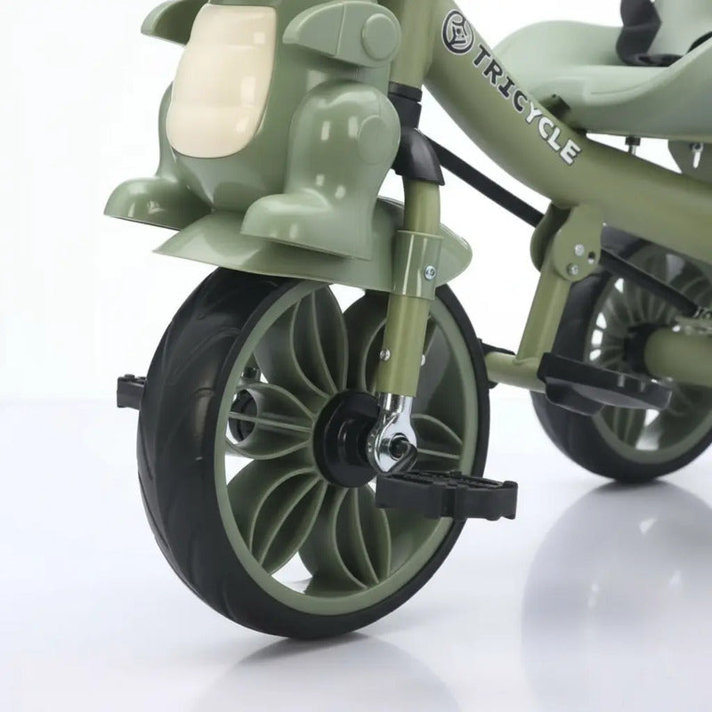 Triciclo Infantil Dinosaurio Con Música Y Cesta Tr-066