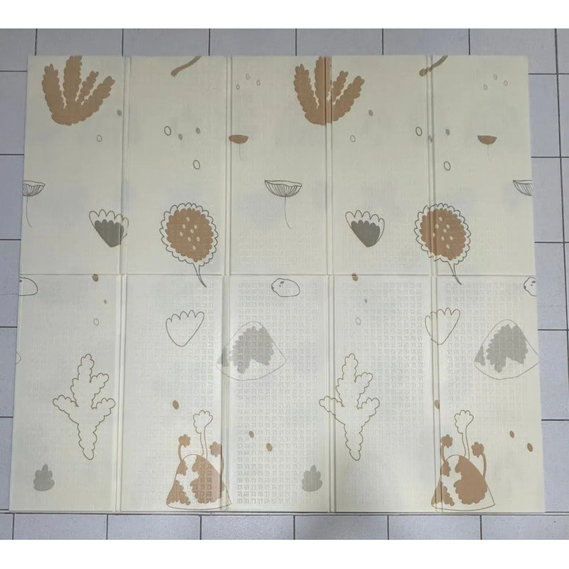 Tapete De Juego Plegable Gateo Bebé 200x180 Cm Doble Faz Luna-hoja