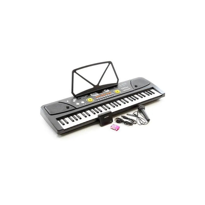 Teclado Organeta Piano Electronico 61 Teclas + Microfono Mp3