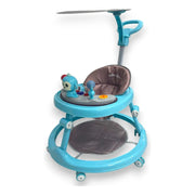 Caminador Con Guia Musical Mono 834-b Color Celeste