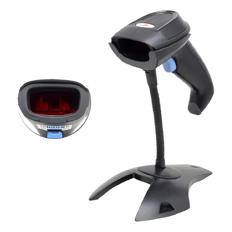 Escáner De Código De Barras Luckydoor K-211 De Mano Color Negro Usb