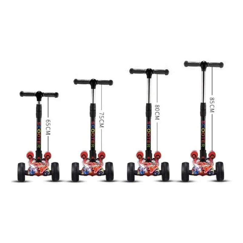 Patineta Scooter Niños Niña Manopatin Bluetooth Vapor Sonido