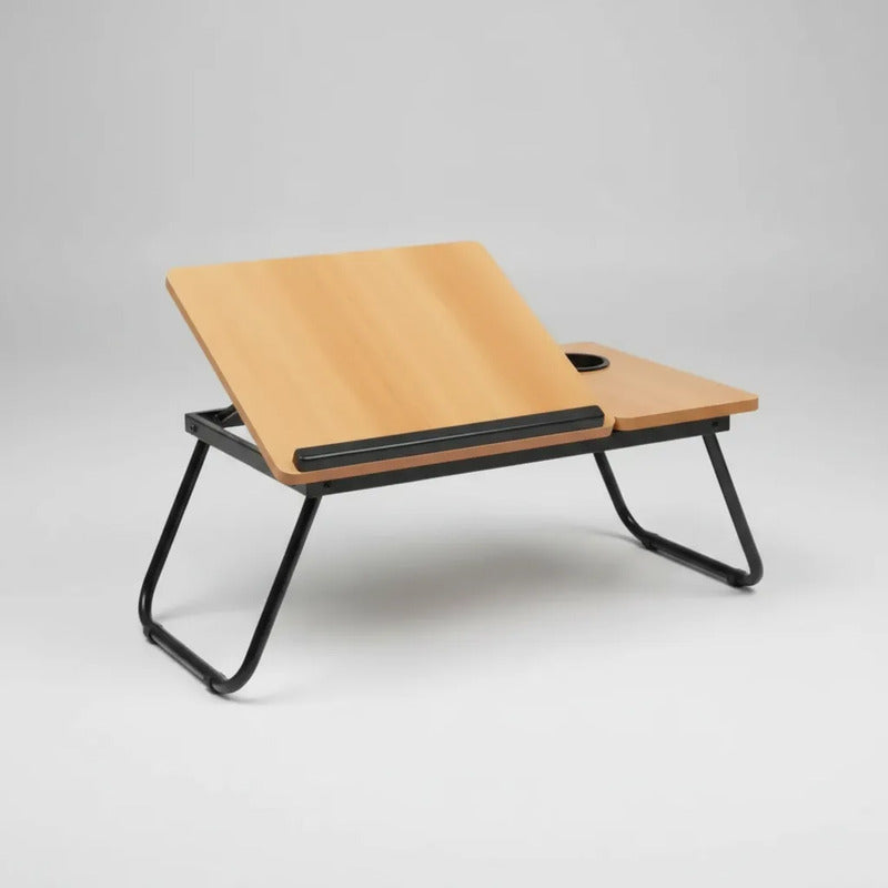 Mesa Multifuncional Graduable Para Laptop S-3 Marrón Claro