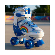 Patines Ajustable Con Luz Y Diseño De Arcoíris Niños Pt-03