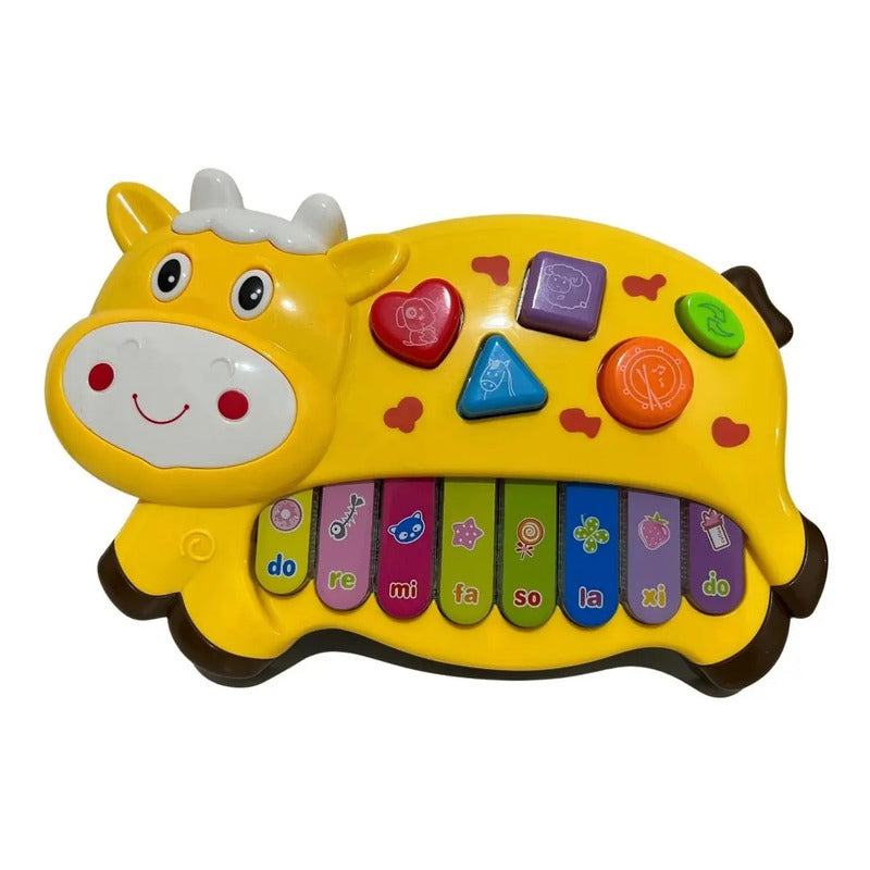 O Rei Do Brás Musical Casinha Con Teclado De Juguete Aa - Amarillo