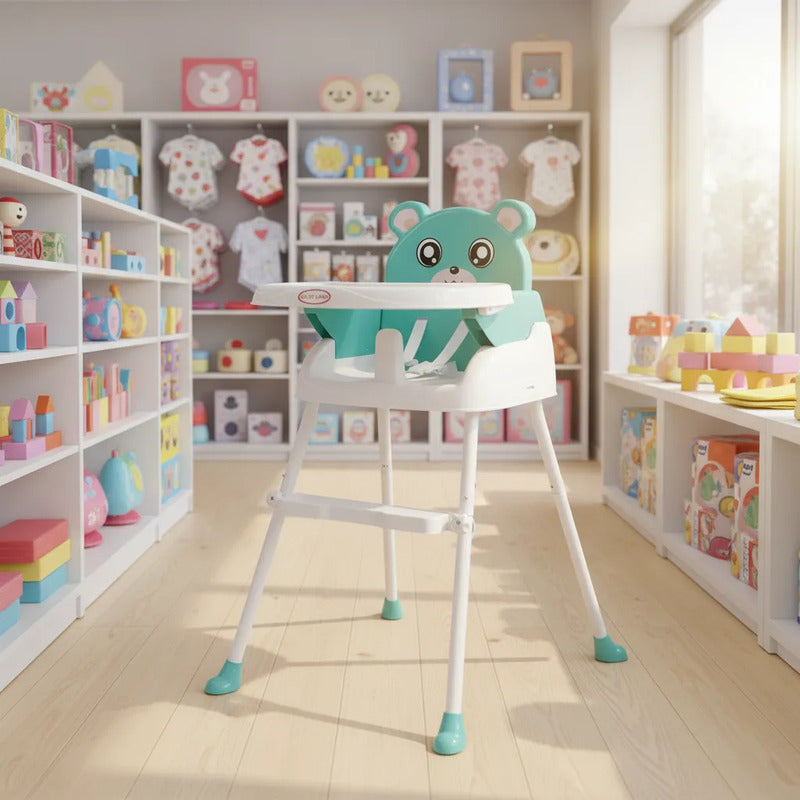 Silla Comedor Para Bebe Portátil Niños 4 En 1