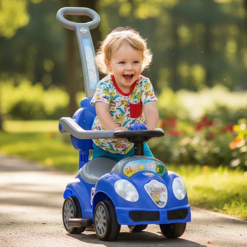 Carro Montable De Impulso Para Niños Musical J-bc8558p-az Azul