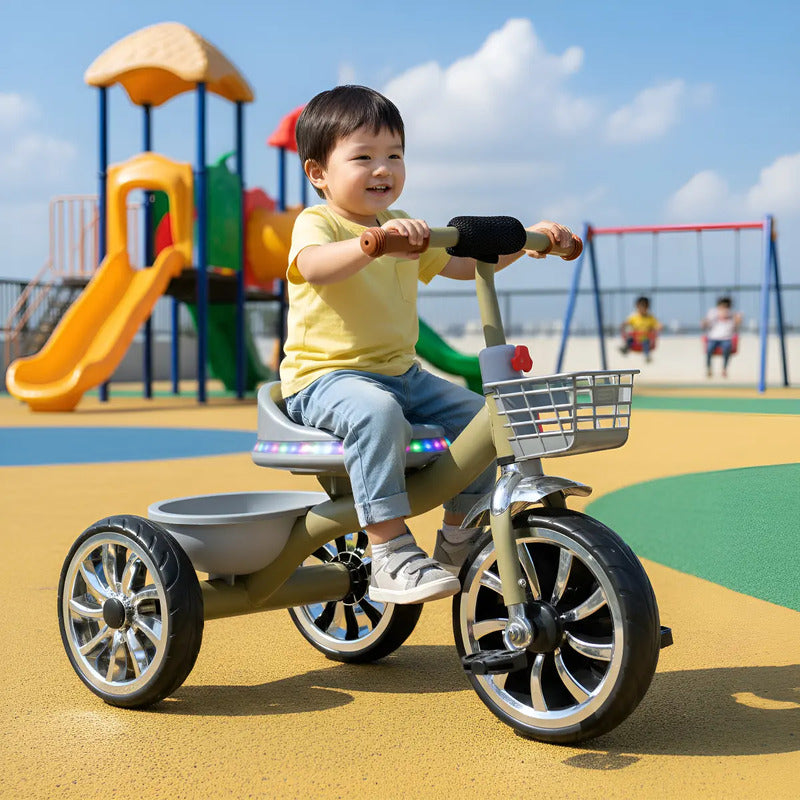 Triciclo Bicicleta Infantil Canasta Músical 6031