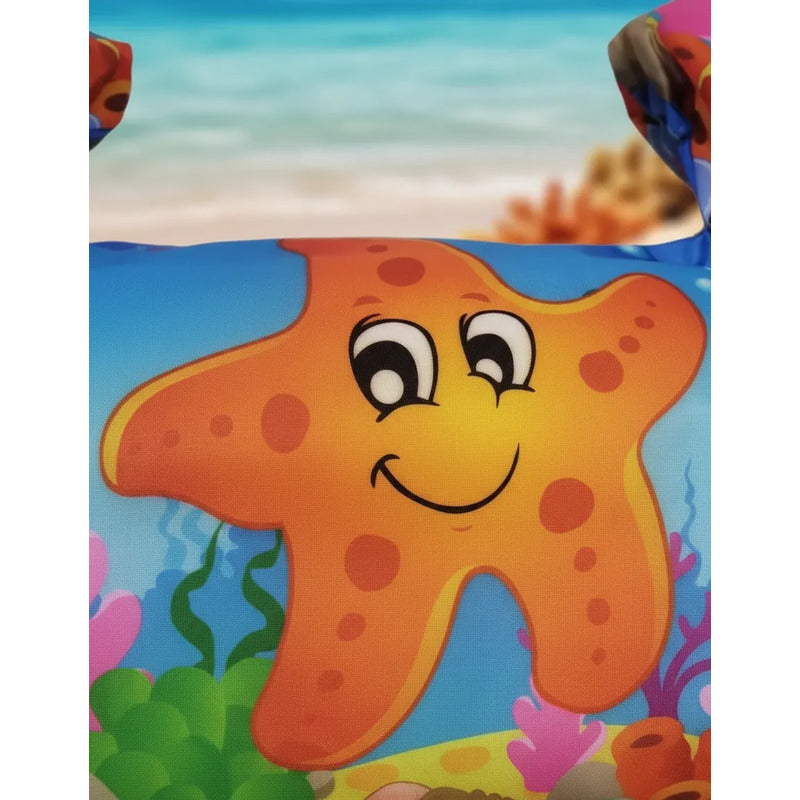 Chaleco Salvavidas Flotador Playa Azul Estrella Amarilla