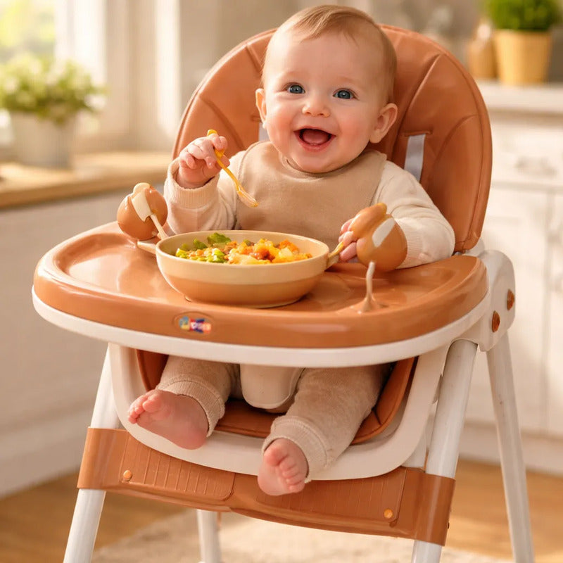 Silla Comedor Para Bebe Plegable Con Ruedas 555-13a