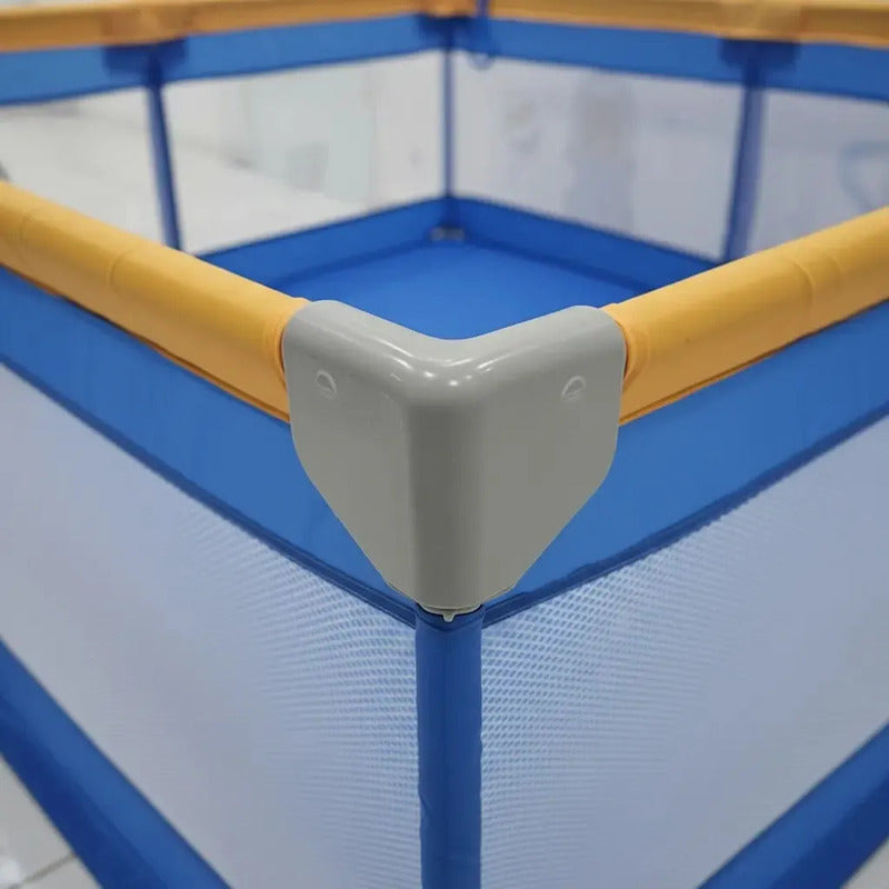 Parque Infantil Corral De Juegos Con 50 Pelotas Y Tula Azul Osos