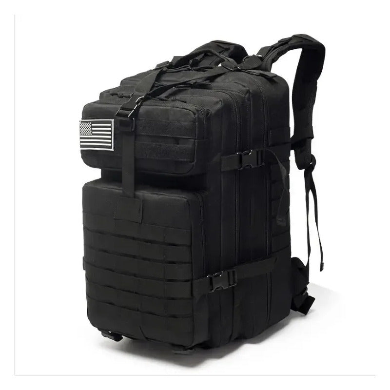 Mochila Maleta Maletin Táctico Militar 40 Litro Negro Liso