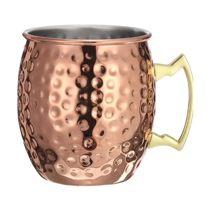 Vaso Mug De Cobre Martillado Moscow Mule 500 Ml Cobre Moscow Mule
