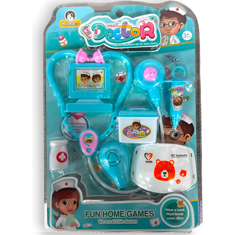 Juguete  Doctor Accesorios Para Médicos Pequeños X1250 Celeste