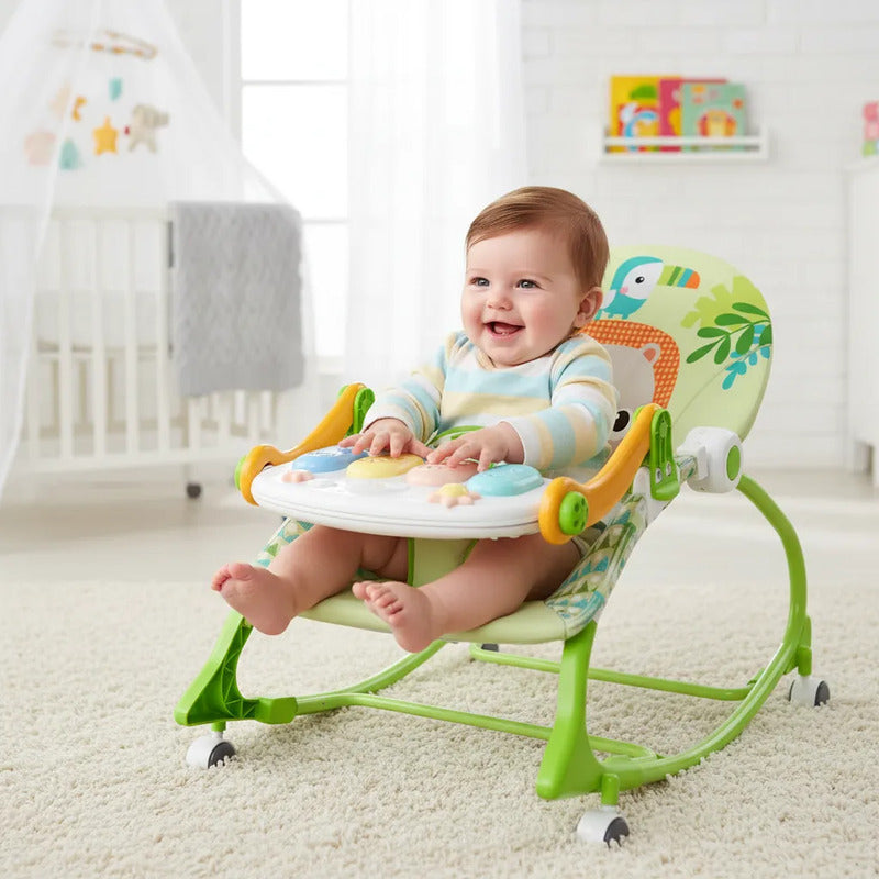 Silla Mecedora Musical Con Ruedas, Piano Musicales 7193