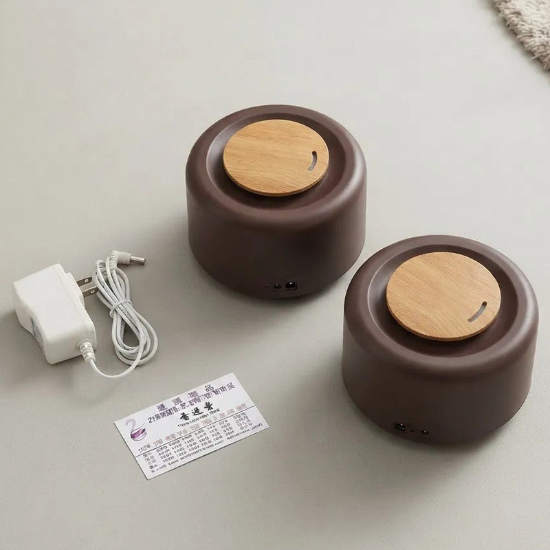 Humedificador Difusor De Aroma Con Luz Led 16975-1 Marrón 110v