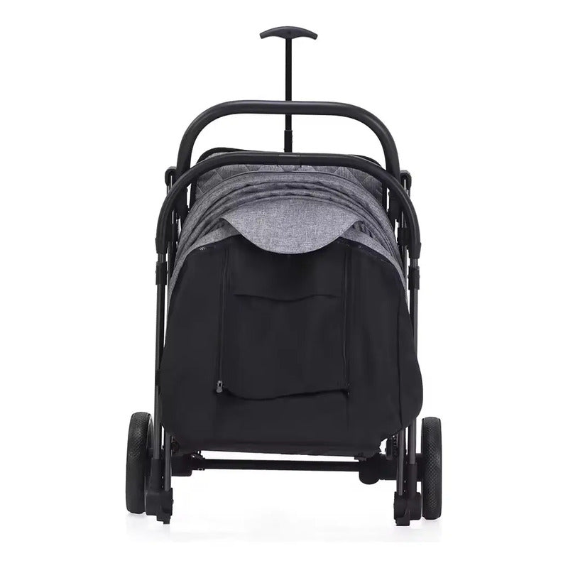 Coche Reversible Para Bebes Tipo Maleta Fino Z03b Color Verde-oliva Chasis Gris