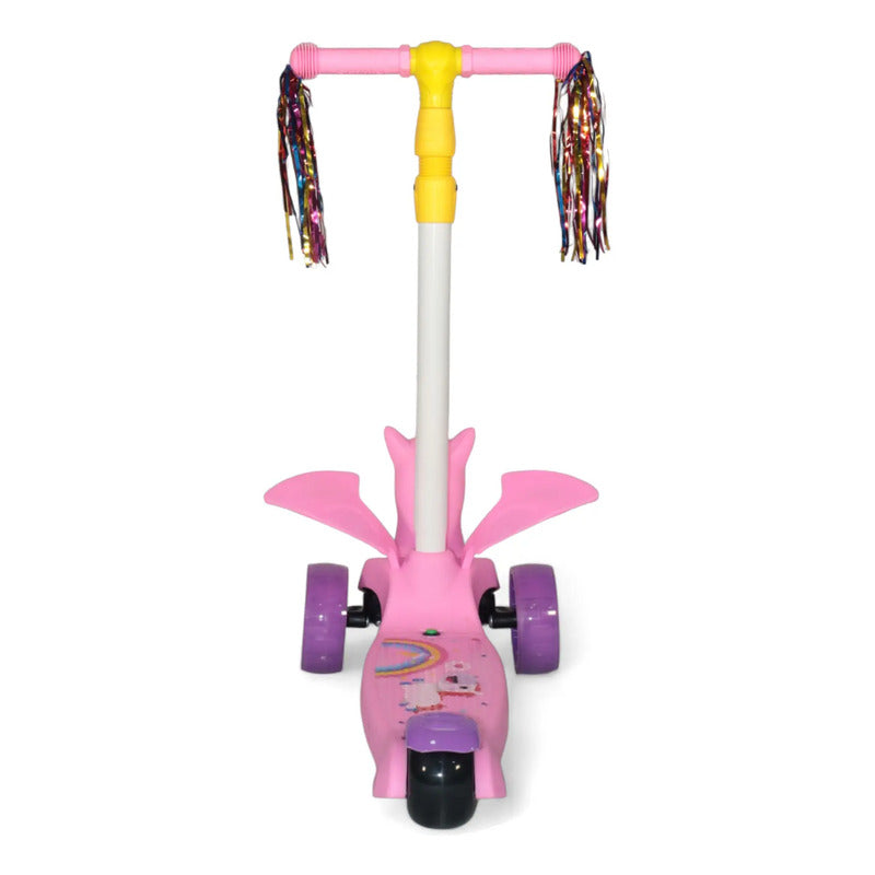 Patineta Scooter Unicornio Rosa P741 Rosa Chicle Unicornio