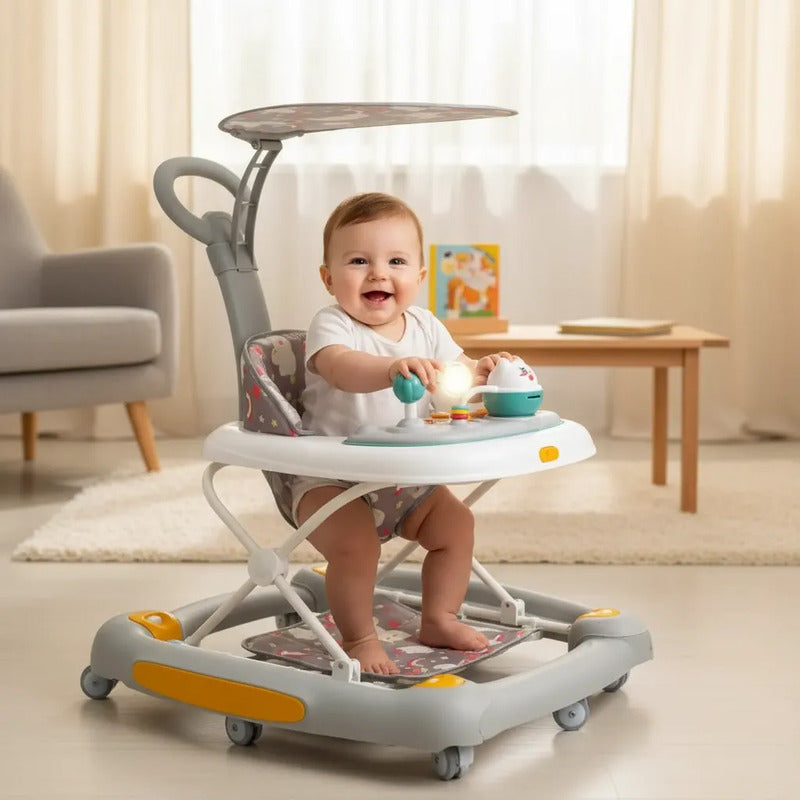 Caminador Mecedora Guia Musical Bebe Tapete Saltarin 834b
