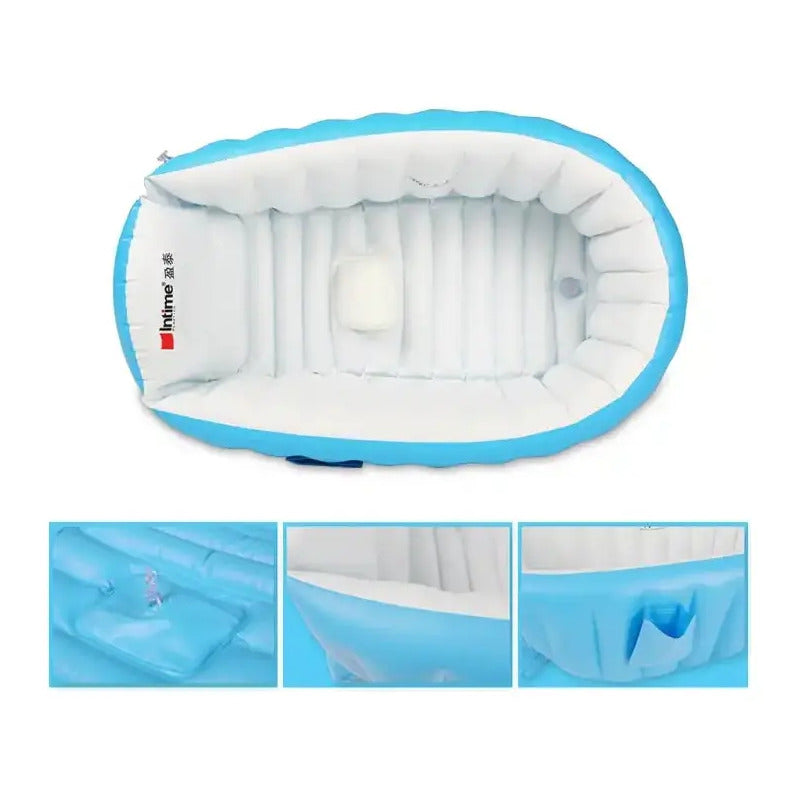 Piscina Bañera Tina Inflable Para Bebes 88x58x28cm