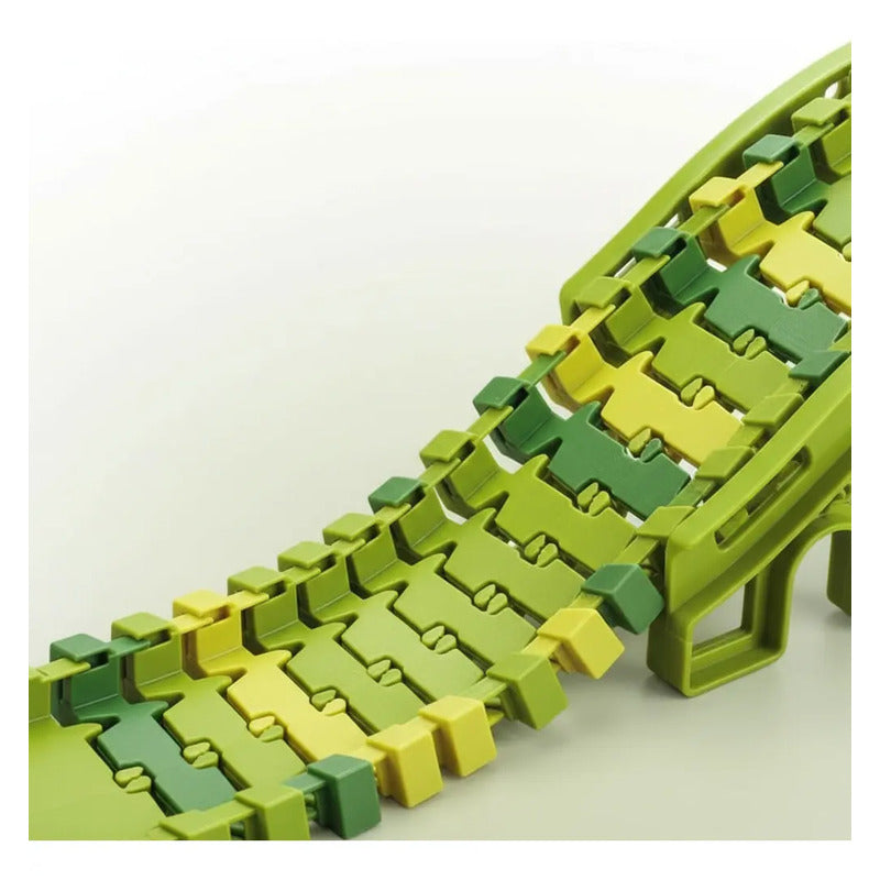 Pista Flexible De Dinosaurios Para Niños 240 Piezas Verde