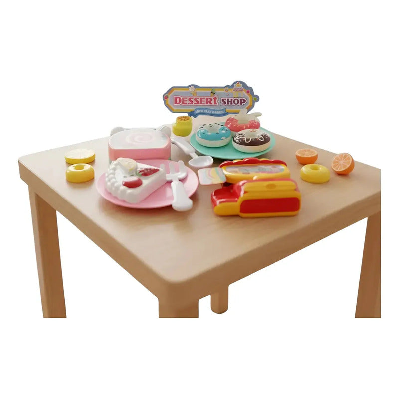 Set De Cocina De Juguete Para Niños, 13 Piezas Con Tartas Y Verduras Colores
