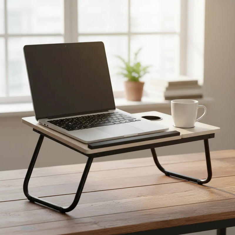 Mesa Multifuncional Graduable Para Laptop S-3 Blanco