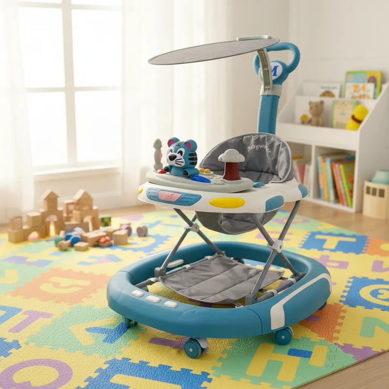 Caminador Mecedora  Musical Bebe Tapete Saltarin Tigre 341b