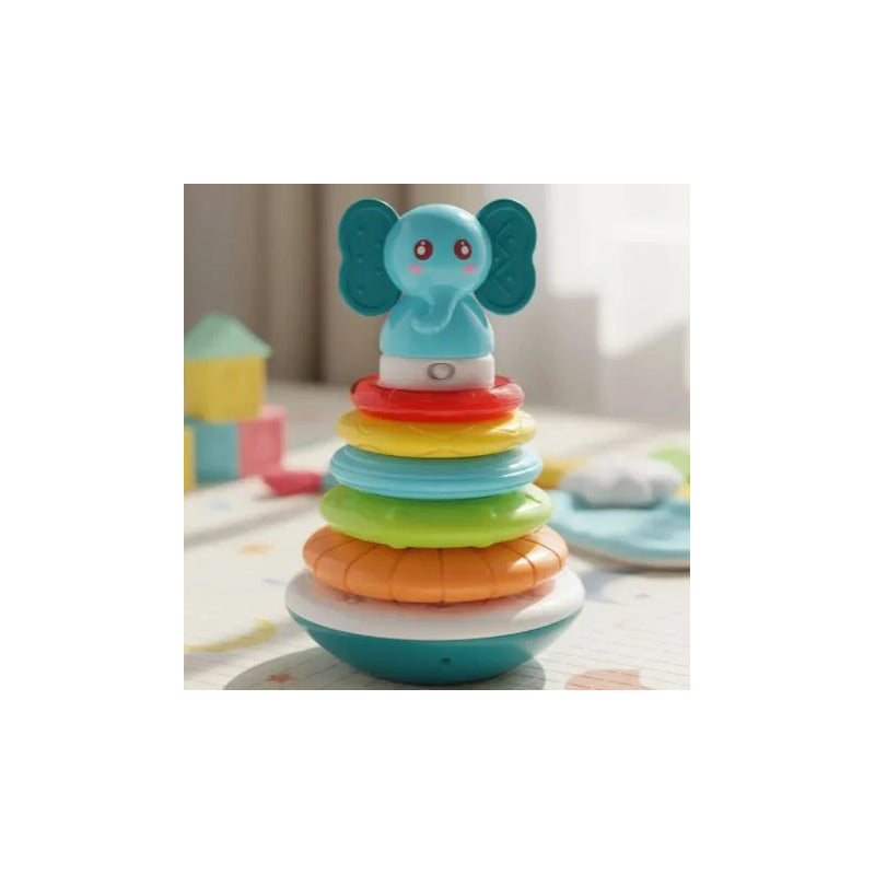 Juguete Apilable Didactico Para Bebés Musical Y Luces Color Multicolor
