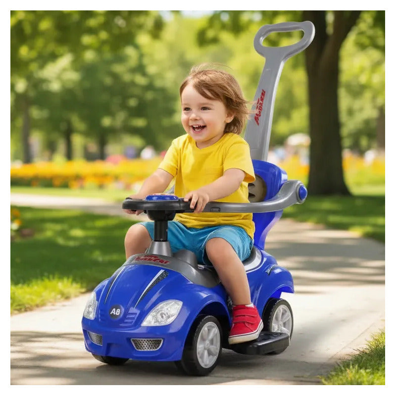 Carro Montable De Impulso Para Niños Musica J-bc8301p-az