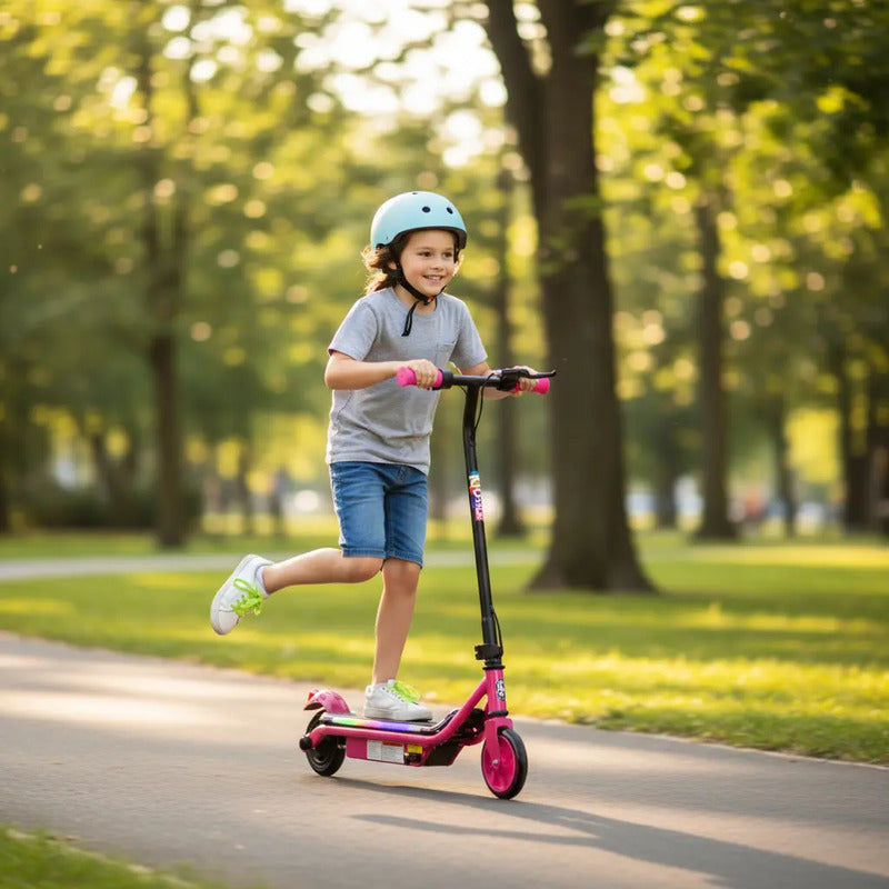 Patineta Scooter Eléctrico Con Luces  Kidshop Pt08