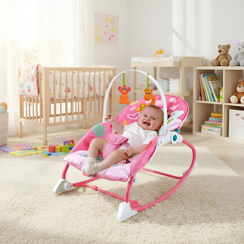 Silla Mecedora Vibradora Con Bandeja Para Bebes A7540