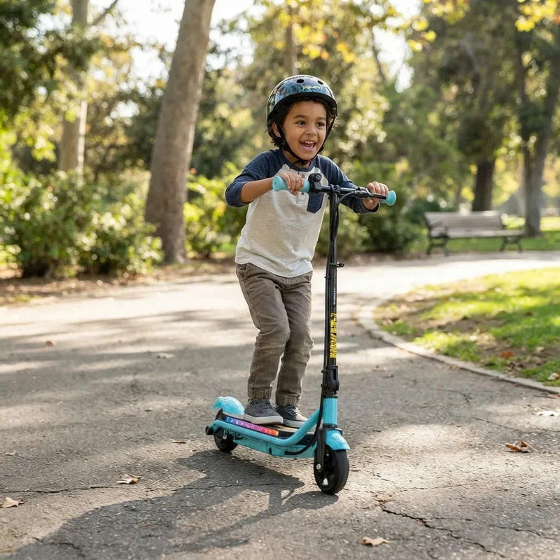 Scooter Eléctrico Kidshop Pt22 Con Luces Led Azul